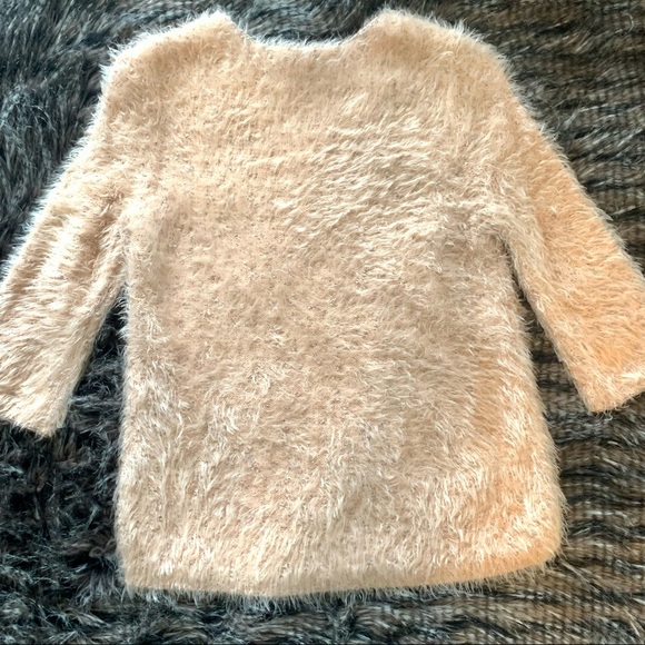 CHICO’s Pinky peach fuzzy sweater - Picture 4 of 7